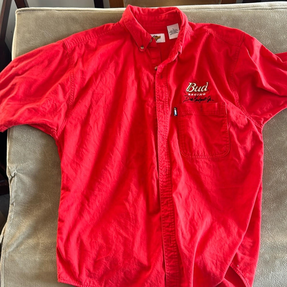 Dale Earnhardt Jr Bud Racing SS Button Down